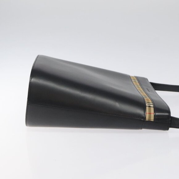 BURBERRY Shoulder Bag Leather Black Auth - Picture 4 of 16